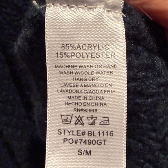 Cozy Casual Chunky long Cardigan Sweater Dark Teal Small/Medium - Picture 8 of 8